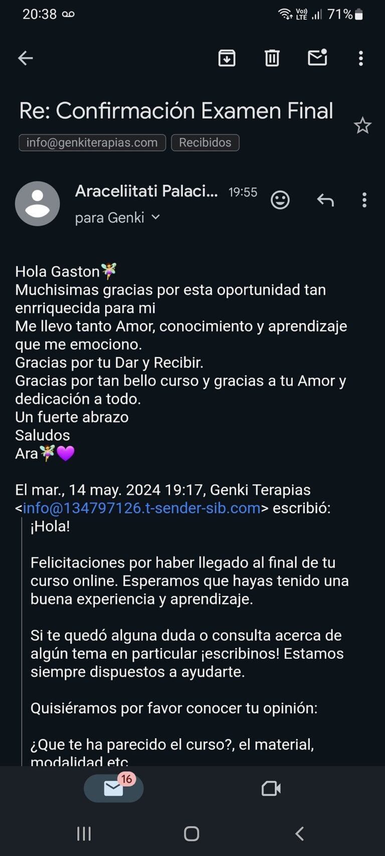 Testimonio de Aracelli, alumna del diplomado