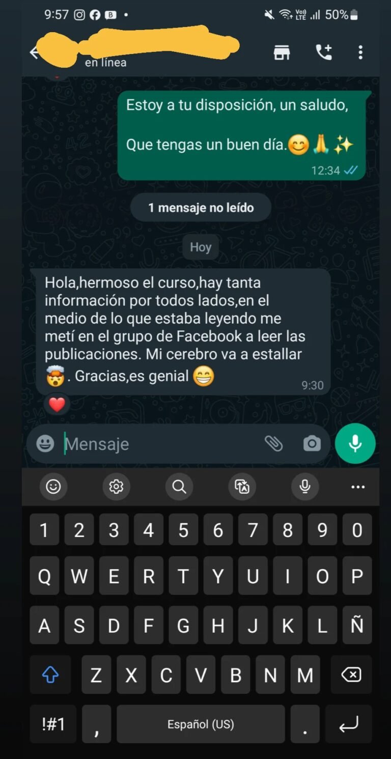 Testimonio escrito de alumna del diplomado
