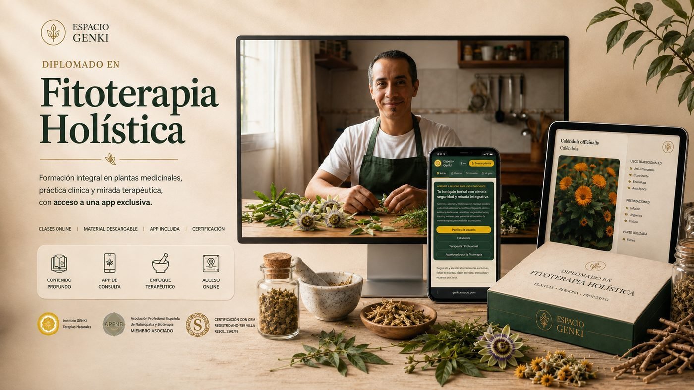 Todo lo que incluye el Diplomado en Fitoterapia Holística de Genki